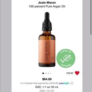 Josie Maran 100 percent Pure Argan Oil